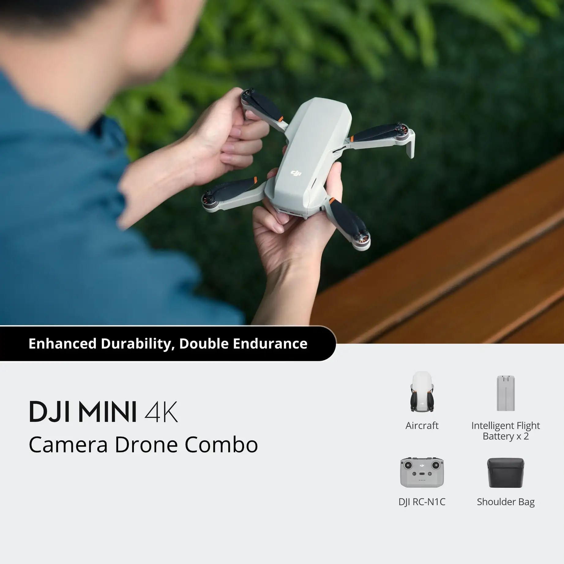 DJI Mini 4K Camera Drone Combo (DJI RC-N1C)