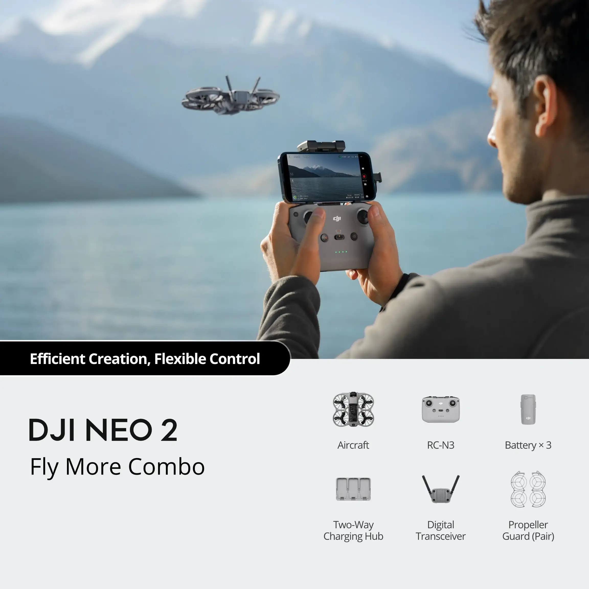 DJI Neo 2 Fly More Combo (DJI RC-N3)